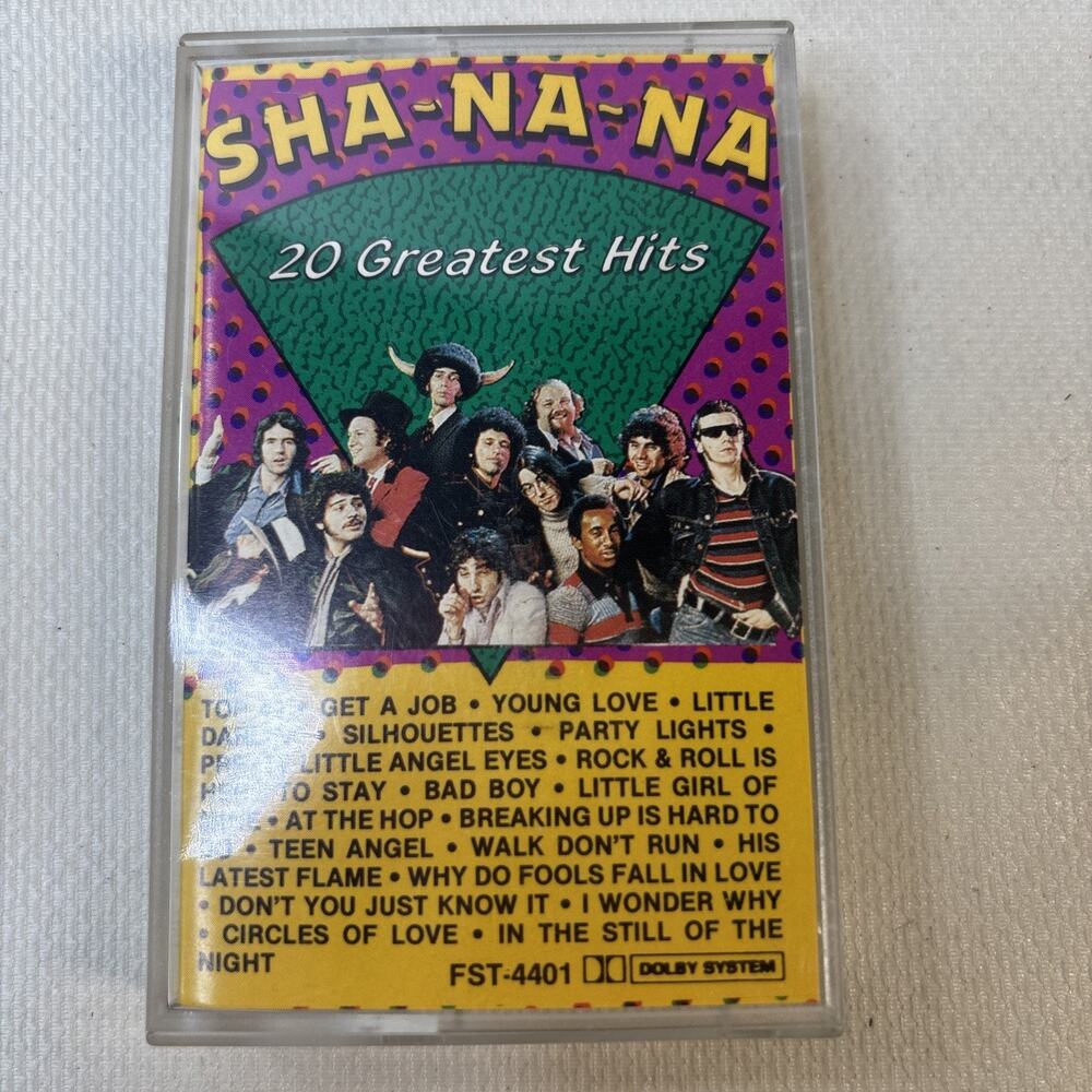 Sha Na Na 20 Greatest Hits Cassette Tape FST-4401 Retro Oldies 50s Rock Roll